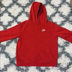 Kids Medium Sized Red Nike Hoodie